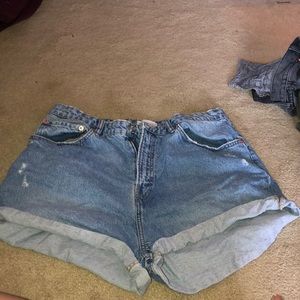 Denim shorts
